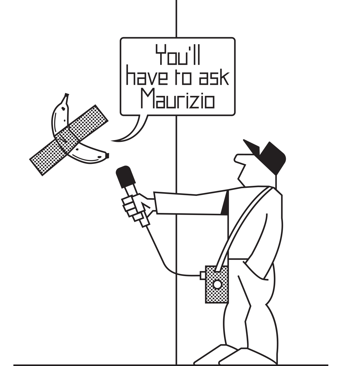 Jean Julien - Interviews Sketch Black and White