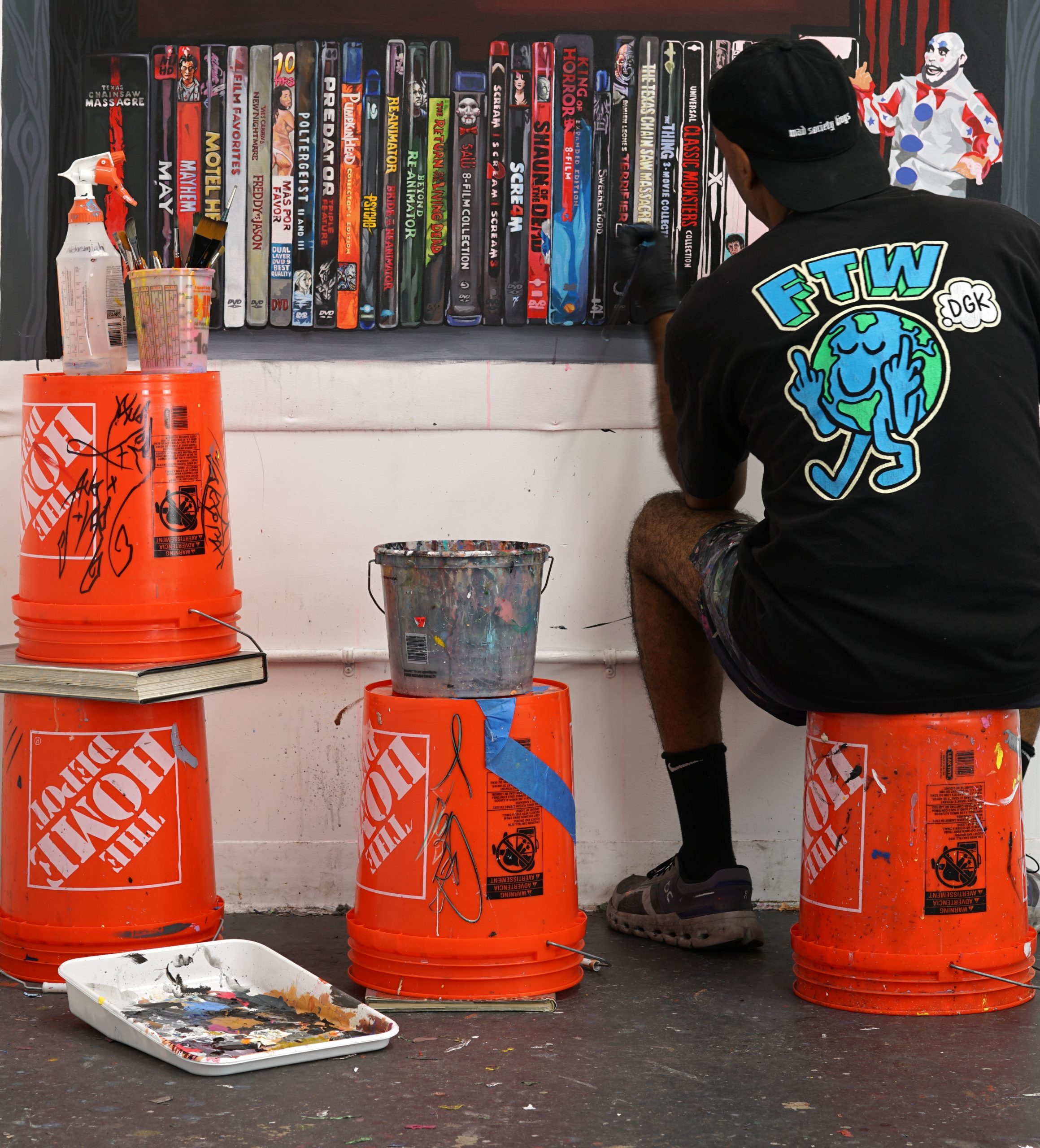 zz Nehemiah in his Los Angeles studio