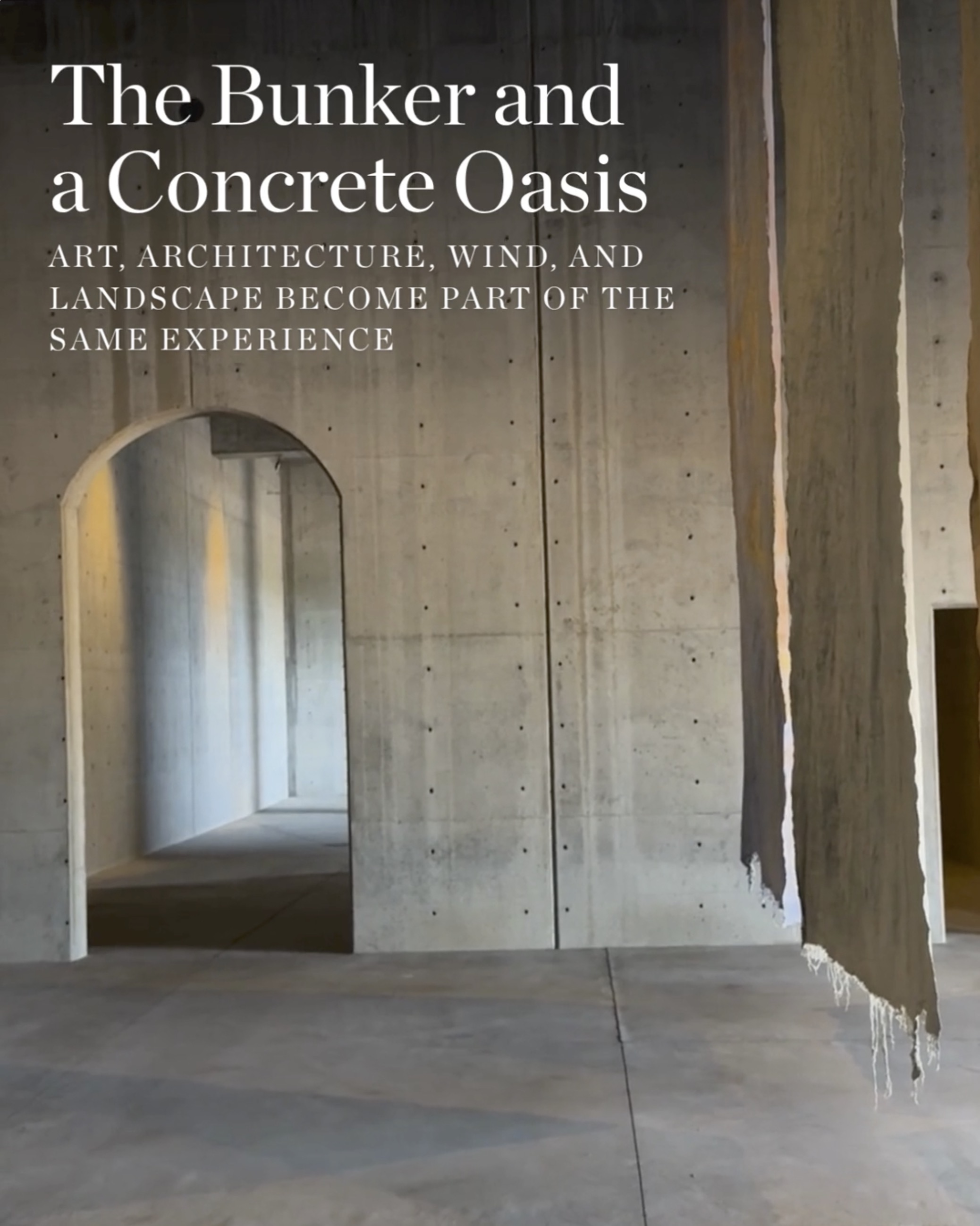 The Bunker and a Concrete Oasis
